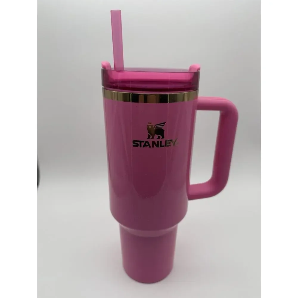 RARE Stanley X Wicked MOVIE 40oz H2.0 Tumbler Target Exclusive - Glinda Pink - Picture 1 of 6